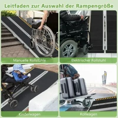 152,5 x 74 cm Rampa pre invalidné vozíky Prenosná a protišmyková skladacia rampa s nosnosťou do 272 kg Hliník 152,5 x 74 cm Rampa pre invalidné vozíky Prenosná a protišmyková skladacia rampa s nosnosťou do 272 kg Hliník