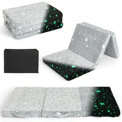 Skladací cestovný matrac luminous 60 x 120 cm Matrac do cestovnej postieľky Grey