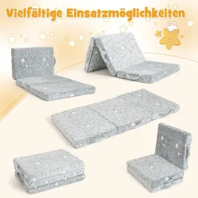 Skladací cestovný matrac luminous 60 x 120 cm Matrac do cestovnej postieľky Grey