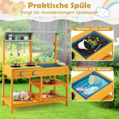 Premeňte čas hry na kulinárske dobrodružstvo s našou Mud Kitchen! Táto bahenná kuchynka je vyrobená z kvalitného smrekového drev