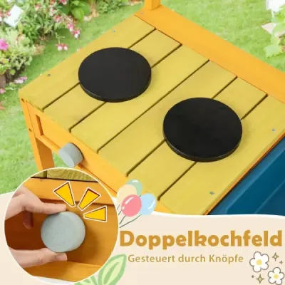 Premeňte čas hry na kulinárske dobrodružstvo s našou Mud Kitchen! Táto bahenná kuchynka je vyrobená z kvalitného smrekového drev