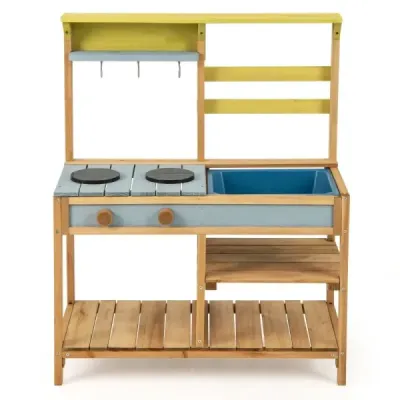 Premeňte čas hry na kulinárske dobrodružstvo s našou Mud Kitchen! Táto bahenná kuchynka je vyrobená z kvalitného smrekového drev