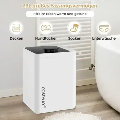 Elektrický ohrievač uterákov s automatickým vypnutím a 6-stupňovým časovačom a LED displejom