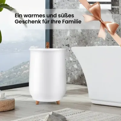 Ohrievač uterákov vedierko 23 L Veľký luxusný ohrievač uterákov 34 x 54 cm Biela