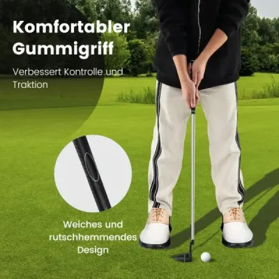 Golfový Putter 89 cm Mallet Putter vyrobený z nerezovej ocele s nerezovou hlavou a protišmykovou rukoväťou