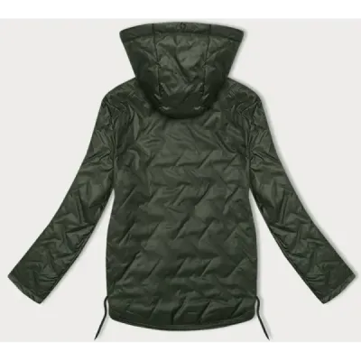 Tenká prešívaná bunda S'West Plus Size khaki MODA8361 Tenká prešívaná bunda S'West Plus Size khaki MODA8361