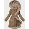 Dámska bunda S'WEST MODA8352 tmavobéžová