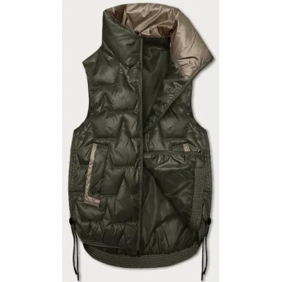 Dámska krátka vesta S'West MODA8358 khaki