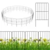 25-dielny dekoratívny záhradný plot bariérový plot nerezový kovový drôtený plot 33 x 61 cm čierny