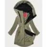 Dámska jarná bunda MODA4589 olivová