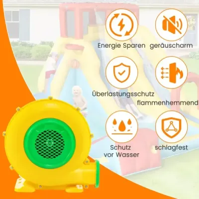 950W nafukovací ventilátor s rukoväťou a zemnými hrotmi Radiálny ventilátor
