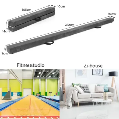 2.1M Balance Beam Gymnastický tréning Skladacá odolná kladina fitness Grey