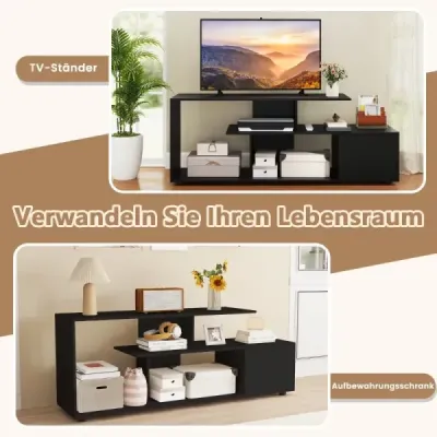 Tento všestranný TV stojan je pastvou pre oči na hodiny sledovania filmov. Táto TV skrinka s priestrannou doskou pojme väčšinu T
