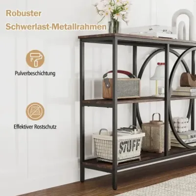 Konzolový stolík s 3 úrovňami v štýle polovice storočia Konzolový stolík s 3 úrovňami v štýle polovice storočia