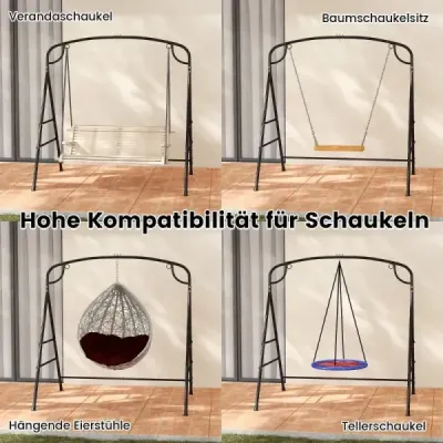 Hojdací rám s 2 možnosťami zavesenia Rám pre Nest Swing Black