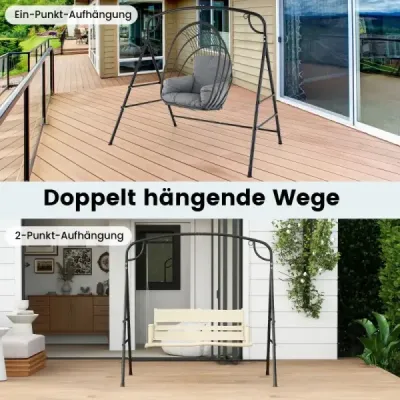 Hojdací rám s 2 možnosťami zavesenia Rám pre Nest Swing Black