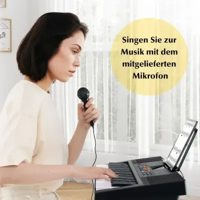 Klávesové piano pre začiatočníkov so 61 klávesmi Digitálne piano s 300 tónmi