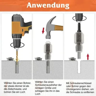 27-dielna sada vyťahovačov skrutiek s krabicou, profesionálna sada vyťahovačov skrutiek na ľavej strane, sada vyťahovačov skrutiek, oranžová