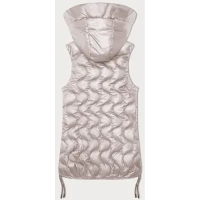 Dámska vesta  s ozdobným prešívaním S'West MODA8337   pearl pink