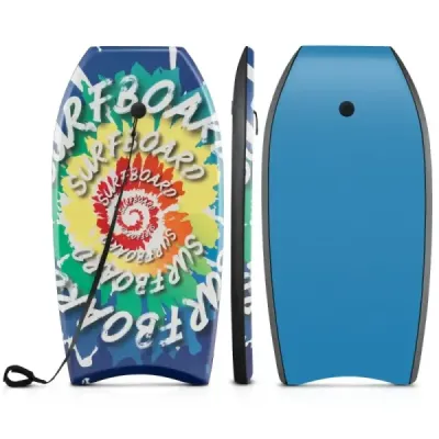 84 cm dlhé bodyboardy pre deti s jadrom z EPS, palubou z XPE a spodnou stranou z HDPE s vírivým vzorom surfov
