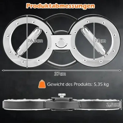 5,35 kg ťažký spaľovací stroj na cvičenie rúk s nastaviteľným odporom a 360° rotáciou