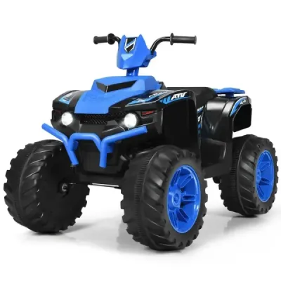 12V elektrická detská štvorkolka so svetlometom Mini elektrická štvorkolka s hudbou a klaksónom 4 kolesá detská štvorkolka 2,8-5 km/h pre deti od 3 rokov modrá