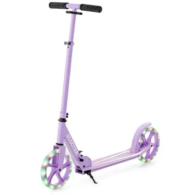 Scooter Skladací skúter Výškovo nastaviteľný mestský skúter Nosnosť 100 kg Fialová