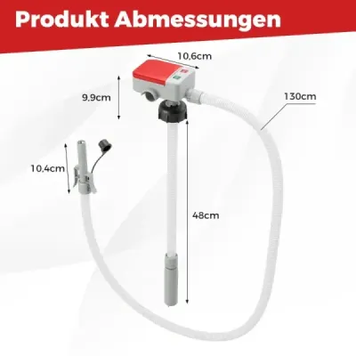 Palivové čerpadlo so senzorom Auto-Stop a 3-veľkými adaptérmi Elektrické palivové čerpadlo