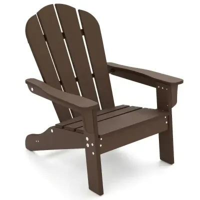 Detská stolička Adirondack z HDPE s ergonomickým operadlom Adirondack Chair Brown