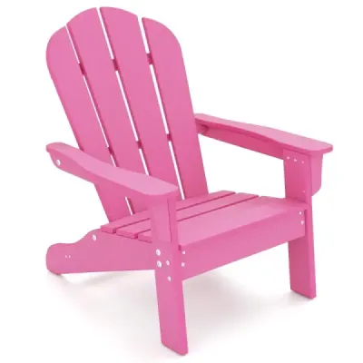 Detská stolička Adirondack z HDPE s ergonomickým operadlom Adirondack Chair Pink