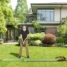 Golfová podložka s 3 otvormi a 3 golfovými loptičkami a umelou trávou