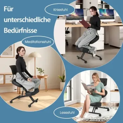 Ergonomická stolička na kľačanie so šikmým sedadlom na úľavu od bolesti Ortopedická kancelárska stolička