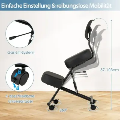 Ergonomická stolička na kľačanie so šikmým sedadlom na úľavu od bolesti Ortopedická kancelárska stolička