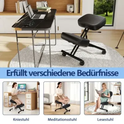 Ergonomická kolenná stolička s nakloneným sedadlom na úľavu od bolesti Ortopedická kancelárska stolička